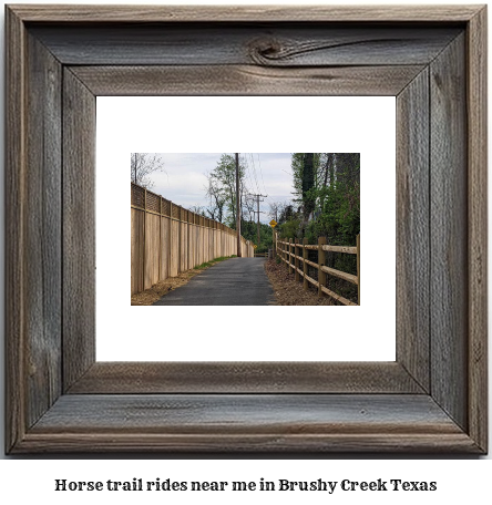 horse trail rides near me in Brushy Creek, Texas